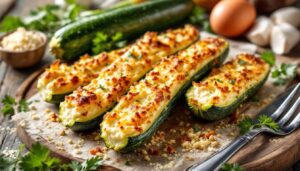 Zucchine ripiene di ricotta al forno: leggere, con crosticina dorata e ripieno morbido