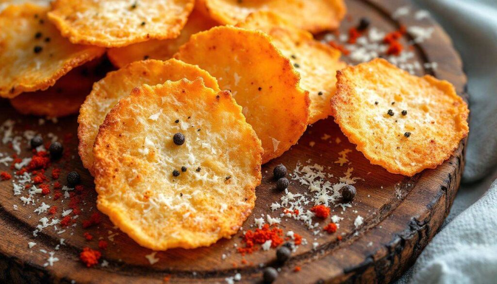 Chips di parmigiano per un aperitivo veloce, perfetto e gustoso pronte in soli 10 minuti