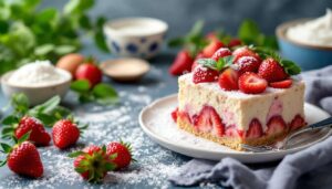 Dopo aver preparato l’impasto inserite le fragole all’interno: dolce delizioso con meno di 200 Kcal