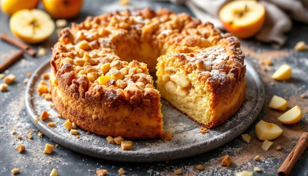 Sbriciolata di mele: la torta friabile con cuore morbido, pronta senza impastare