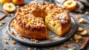 Sbriciolata di mele: la torta friabile con cuore morbido, pronta senza impastare