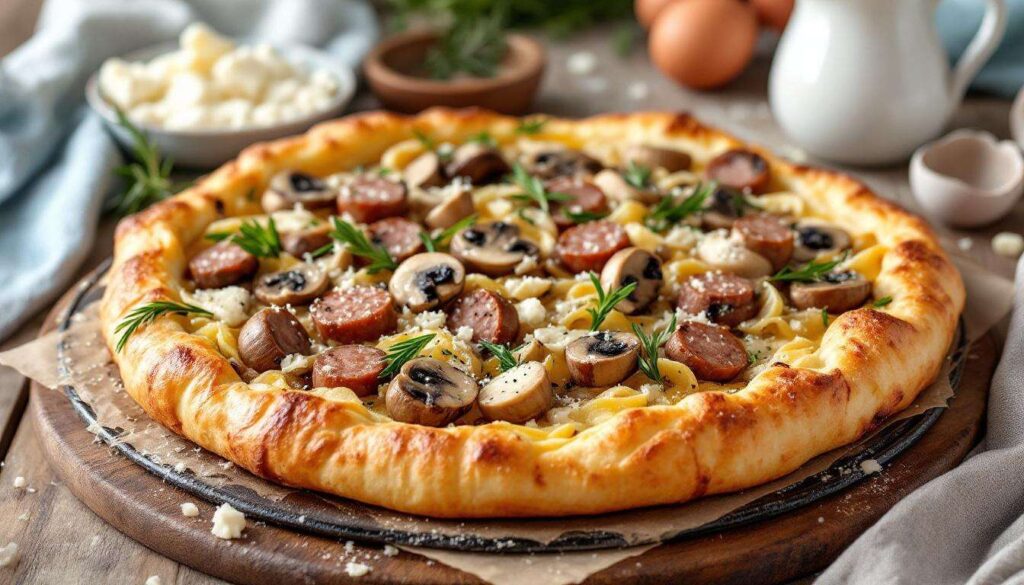 Torta salata salsiccia e funghi super golosa: la ricetta rustica che conquista